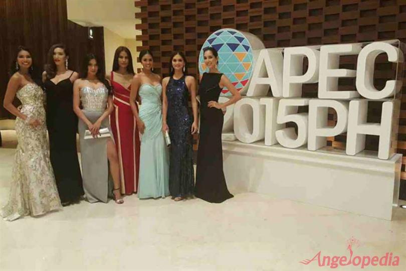 Bb Pilipinas 2015 Queens attend the APEC Welcome Dinner