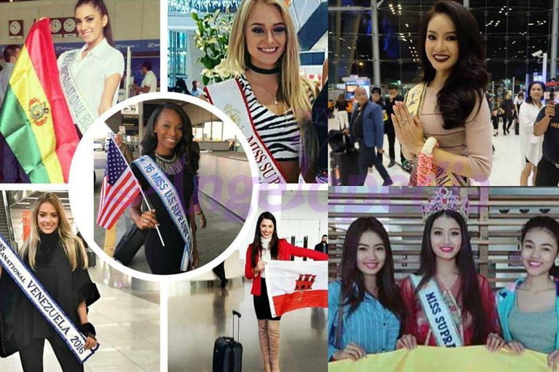 Miss Supranational 2016 contestants on their way to Poland