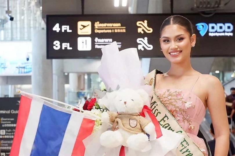 Miss Earth Fire 2023 Cora Bliault receives a warm homecoming in Thailand