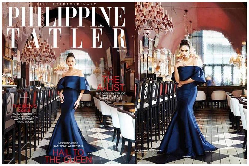 Pia Wurtzbach stole the thunder in Phillipines Tatler Magazine