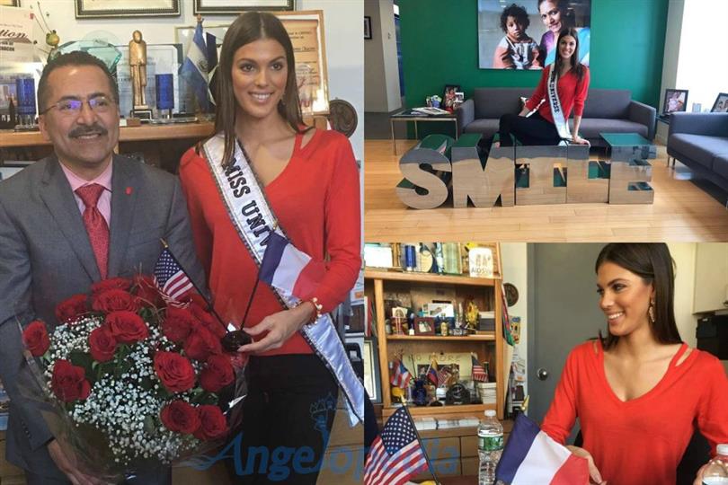 Iris Mittenaere visits the Latino Commission on AIDS and Smile Train