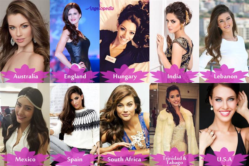 Miss World Top 10 Favourites