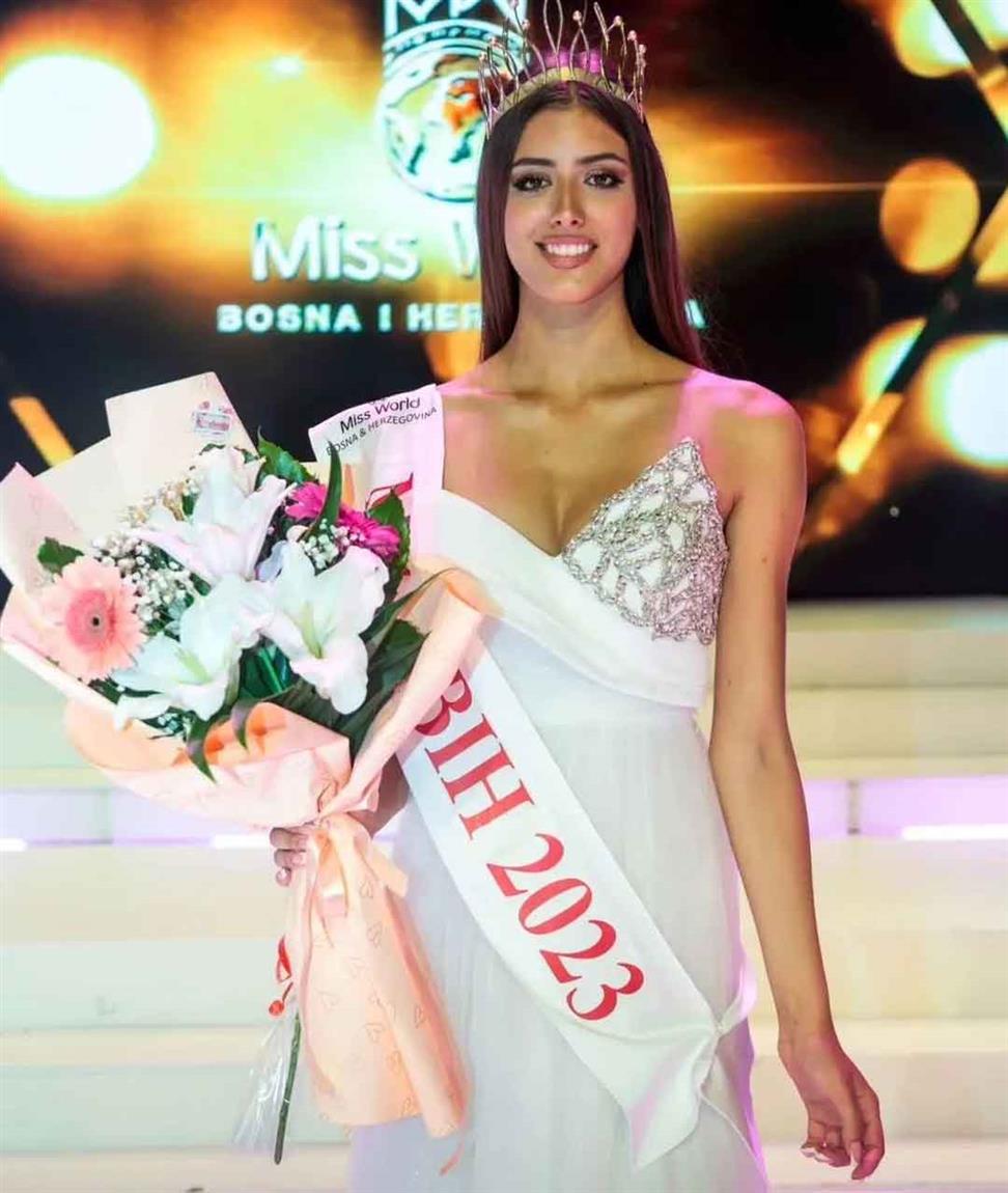 Andjela Gajic crowned Miss World Bosnia and Herzegovina 2023