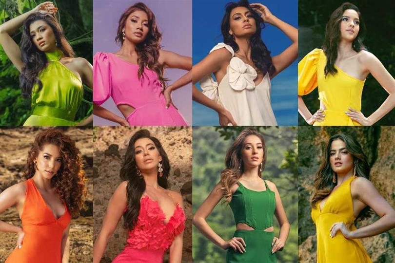 Daniela Ramos representing Ahuachapán Katherinne Salguero representing Cabañas Frine Santamaría representing Chalatenango Fátima Cuellar representing Cuscatlán Mariana Quintanilla representing La Libertad