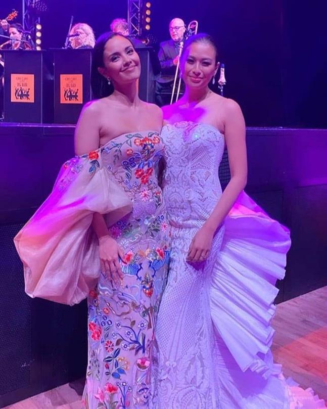 Former Miss World Megan Young arrives in London to co-host Miss World 2019