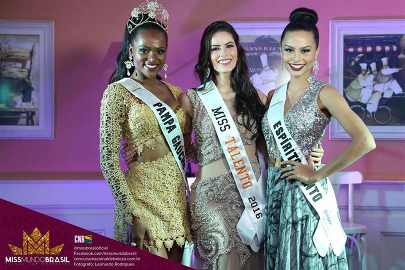 Beatrice Fontoura crowned as Miss Mundo Brasil 2016 