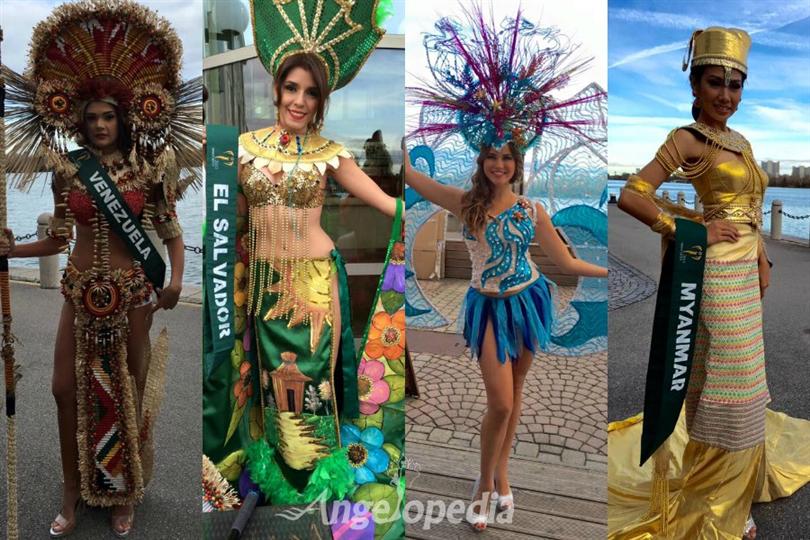 Miss Earth 2015 delegates Filming in National Costumes in Austria