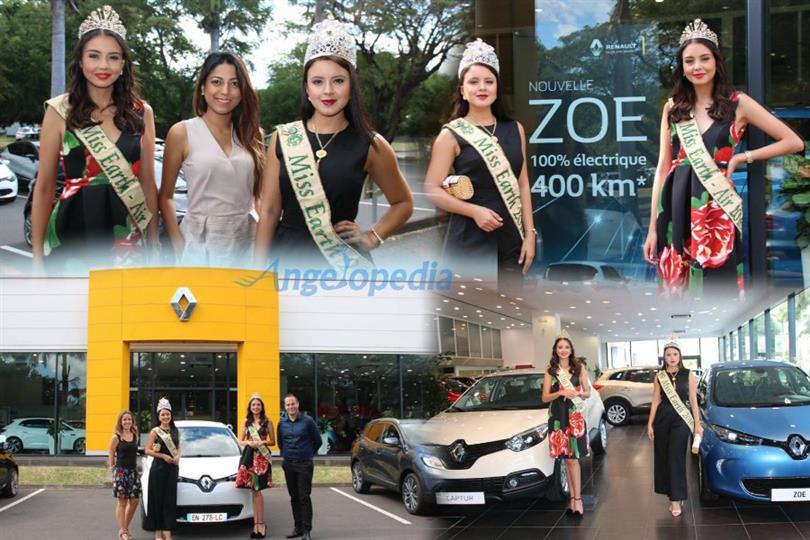 Katherine Espin and Michelle Gomez visited Renault Zoe Showroom in Reunion Island