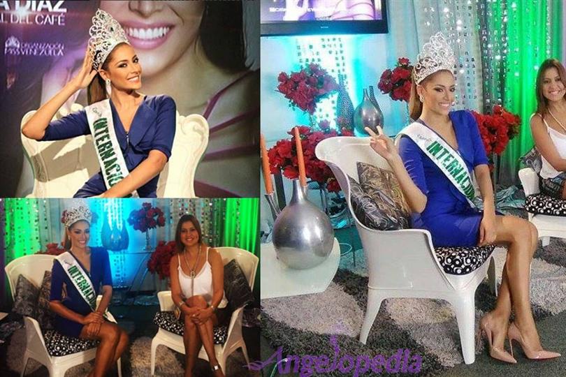 Reinado Internacional del Café 2016, Maydeliana Diaz Parada on her media tour