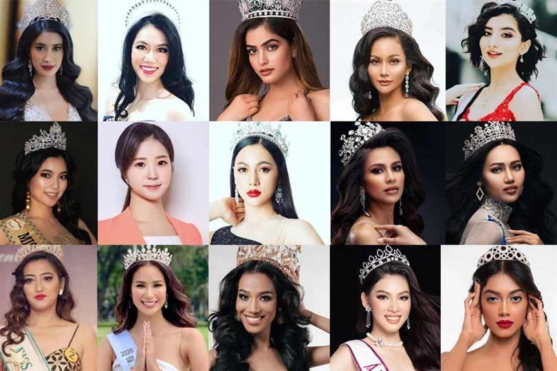 Chily Tevy representing Cambodia Fiona Tao representing China Simran Sharma representing India Aurra Kharishma representing Indonesia Ayda Mirahmadi representing Iran