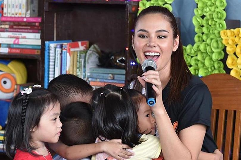Miss Universe 2018 Catriona Gray bonds with kids at Young Focus Organisation 