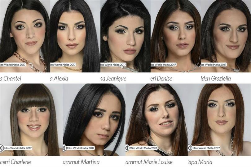 Miss World Malta 2017 Meet the finalists