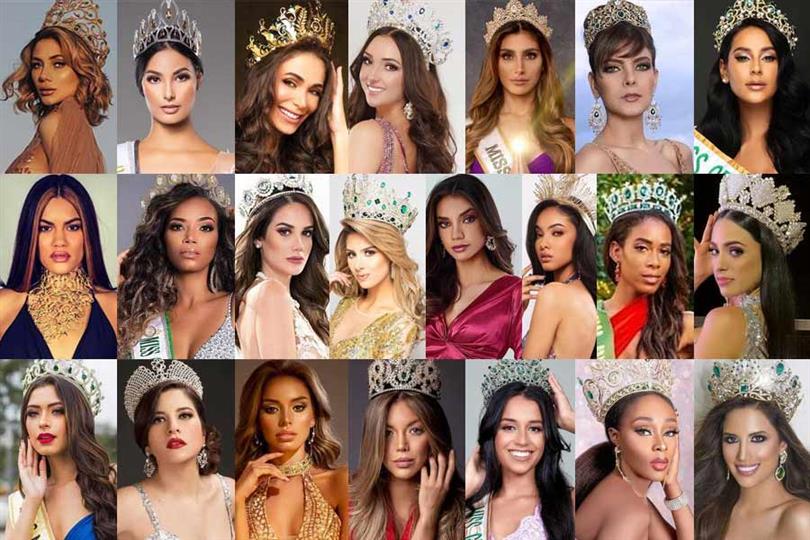 Teresita Sánchez Añez representing Bolivia Lala Guedes representing Brazil Sara Winter representing Canada Valentina Benavente representing Chile Natalia Manrique Aguilar representing Colombia Gabriella Jara representing Costa Rica Jennifer Sánchez Aguilar representing Cuba Lady Leon representing Dominican Republic