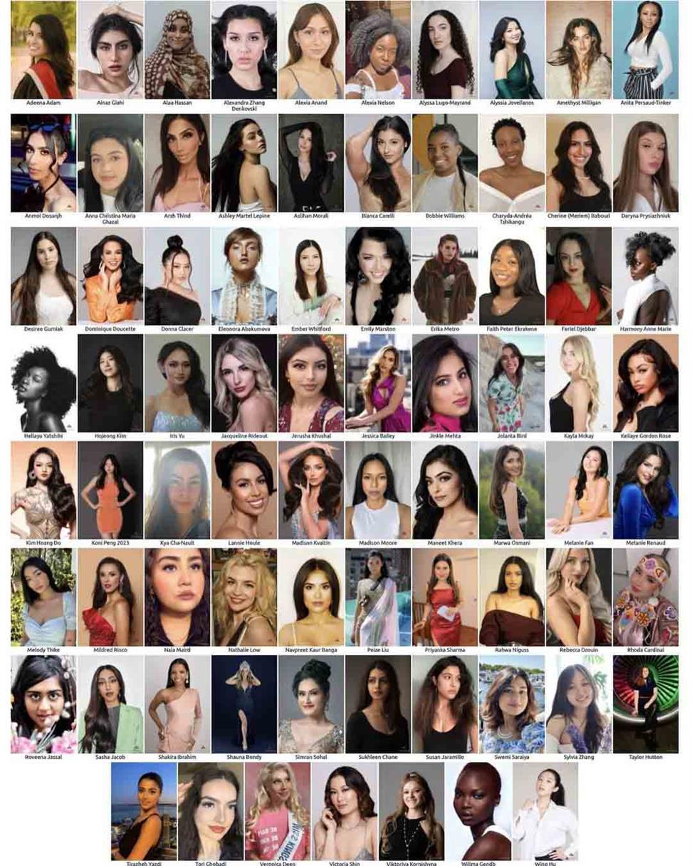Miss Universe Canada 2023 Meet the Delegates