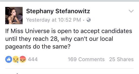 Stephany Stefanowitz termed “ineligible” to compete at Binibining Pilipinas 2017