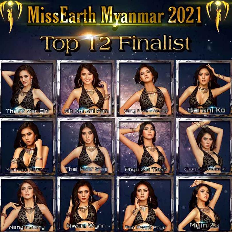 Miss Earth Myanmar 2021 Top 12 delegates announced