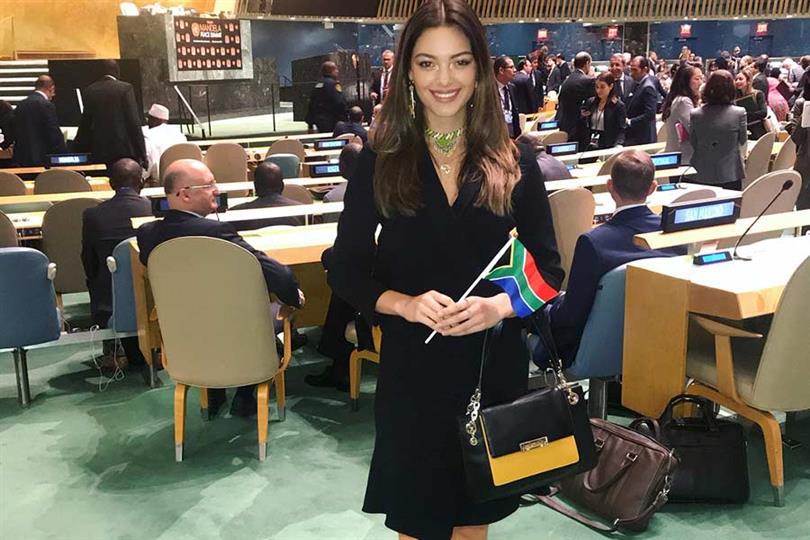 Miss Universe 2017 Demi-Leigh Nel-Peters joins Nelson Mandela Peace Summit