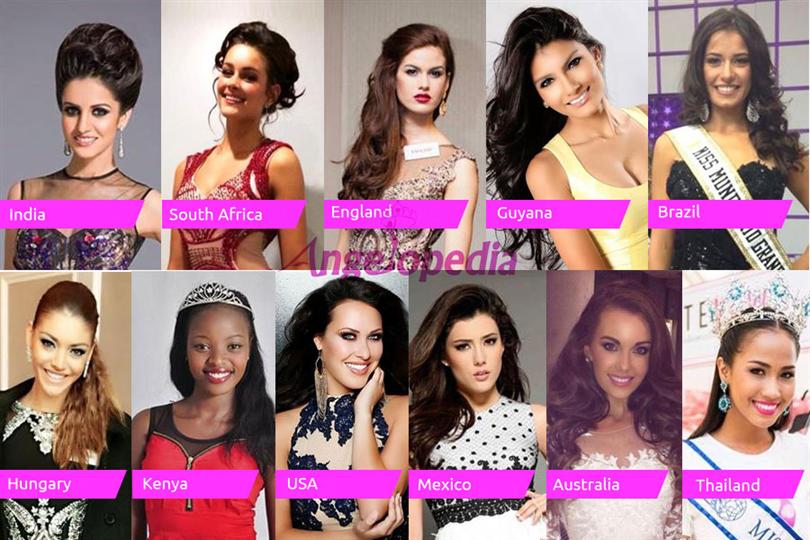 Miss World 2014 Top 11 Finalists