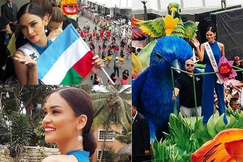 Miss Universe 2015 Pia Wurtzbach attended Annual Machala Parade in Ecuador