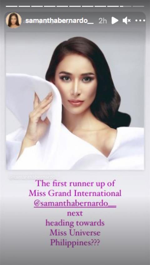 Samantha Mae Bernardo Miss Universe Philippines 2021