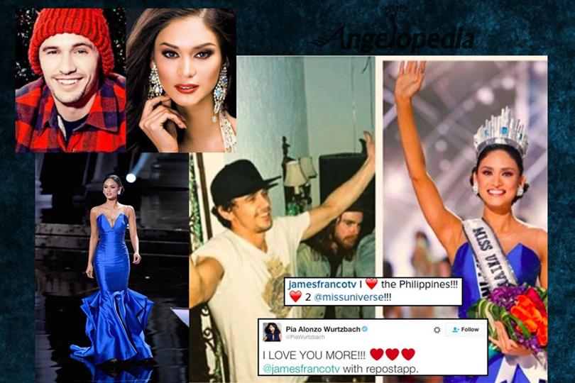 James Franco and Miss Universe 2015 Pia Wurtzbach Confesses Love in Public
