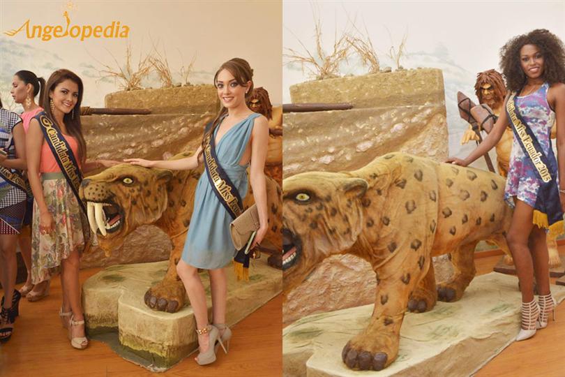 Miss Ecuador 2015 contestants at Museum of Peninsular University
