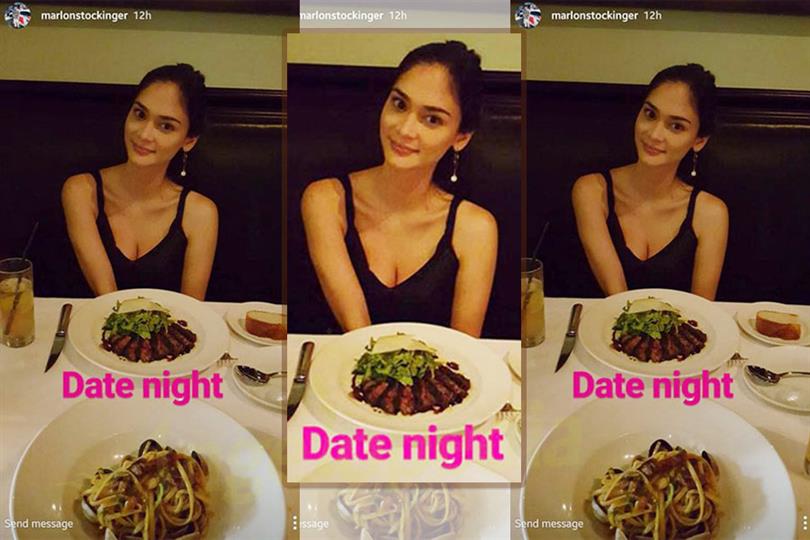 Miss Universe2015 Pia Wurtzbach on a date with Marlon Stockinger