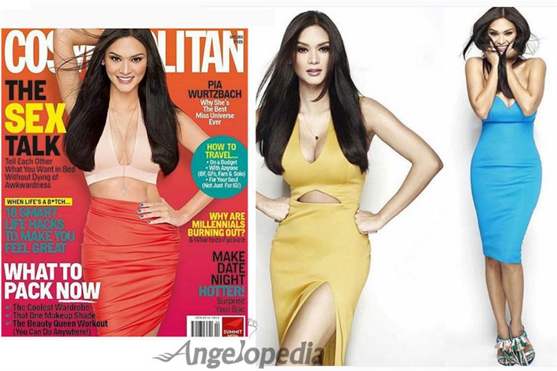 Blazing Hot! Pia Alonzo Wurtzbach gracing the Cosmopolitan Philippines April 2016 issue