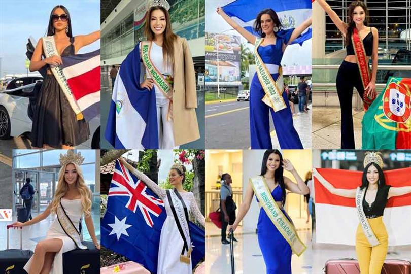 Miss Grand International 2022 delegates depart for Bali, Indonesia