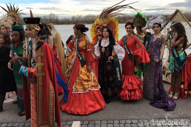 Miss Earth 2015 delegates Filming in National Costumes in Austria