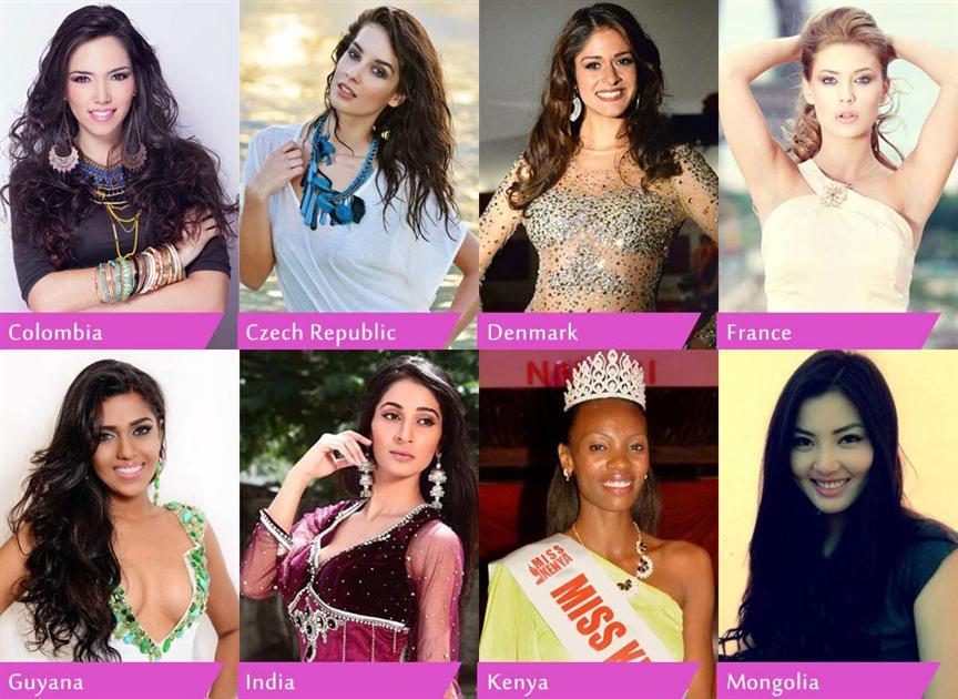 Miss Earth 2014 Top 16 Favourites