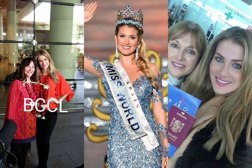 Mireia Lalaguna and Julia Morley in India for Miss India 2016 Finals