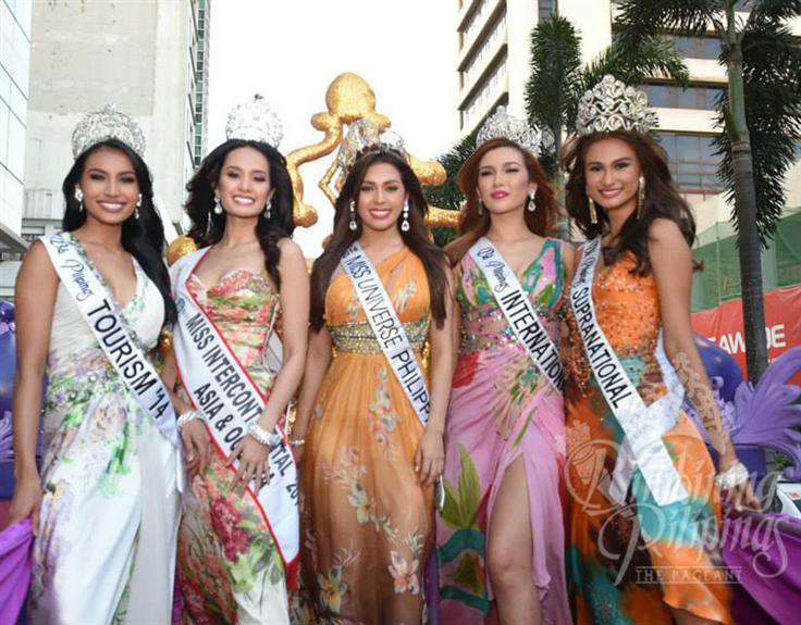 Bb Pilipinas 2014 winners at parade of beauties