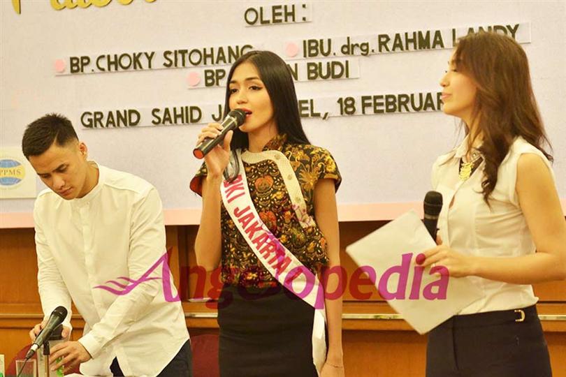 Puteri Indonesia 2015 contestants at Public Speaking Class