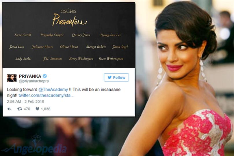 Priyanka Chopra Miss World 2000 On Oscar stage as presenter