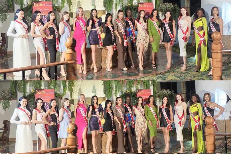 Wendy Thuy Nguyen representing Vietnam Duangkamon Racharin representing Thailand Princess Bih Wanki Tita representing Cameroon Anna Danyliuk representing Ukraine Elizaveta Sadchikova representing Georgia